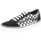 Vans Unisex Kids Ward Suede/Canvas sneakers, zwart Checker Black True White Pvj, 36 EU, Zwart (Checkered Black True White), 36 EU