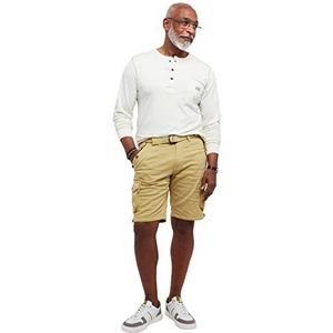 Joe Browns Heren Multi Pocket Knielengte Riem Relaxed Cargo Shorts, Bruin, 38 Taille, camel, 38W