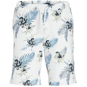 JACK&JONES JUNIOR JPSTCHILL AOP Sweat Shorts JNR, cloud dancer, 152 cm