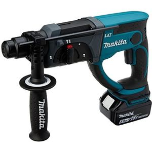 Makita DHR202+BL1850B DHR202 18V Li-Ion SDS+ Hamerboor met 1 x 5.0Ah BL1850 Batterij,Blauw