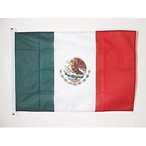 Nautische vlag Mexico 45x30cm - Mexicaanse bootvlag 30 x 45 cm - AZ VLAG