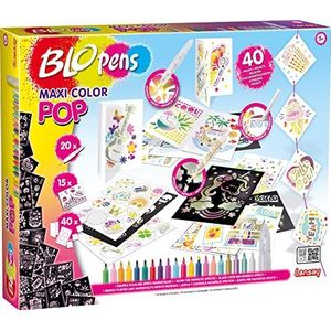 Blopens - Maxi-Color Pop - 40 Activiteiten - Tekeningen en kleuren - Vanaf 7 jaar - Lansay