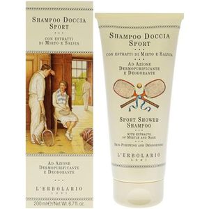 L'Erbolario Sport Doucheshampoo met Mirte en Salie 200 ml