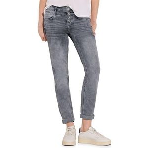 STREET ONE Jeans met lage taille, Heavy Grey Washed, 28W x 30L