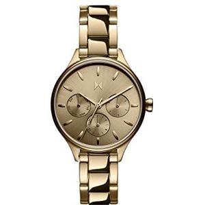 MVMT Vrouwen analoog quartz horloge met roestvrij stalen band 28000239-D, Goud