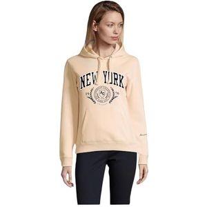 AMERICAN COLLEGE USA Sweatshirt met capuchon voor dames, Beige, M