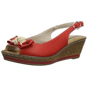 Betsy 419063u dames fashion sandalen, rood, 37.5 EU