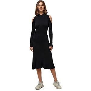 Desires Dames Korinne gebreide jurk, zwart, XL