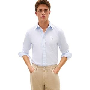 Tommy Hilfiger Heren CORE Flex POP Classic STP Shirt MW0MW41403 L/S Shirt, blauw, XS, Blauw (Zoet Blauw/Streep), XS
