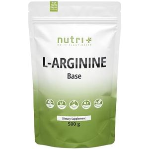 L-ARGININ BASE POWDER 500 g - hoogste dosering - kruid door gisting - zuiver L-Arginine poeder - veganistisch - neutraal - geen additieven - premium kwaliteit