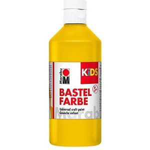 KIDS knutselverf, verschillende kleuren en maten 500 ml geel