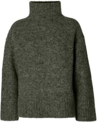 Selected - Gabriella - Gebreide Trui - Hoge Hals - Lange Mouwen