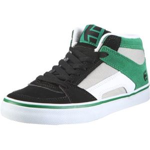 Etnies Kids RVM Vulc, jongensmode sportschoenen, zwart wit groen, 18 EU