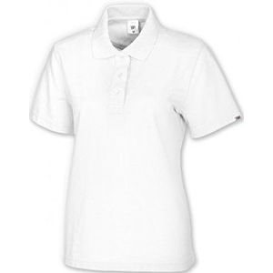 BP 1648 181 dames poloshirt van duurzaam gemengd weefsel wit, maat XL