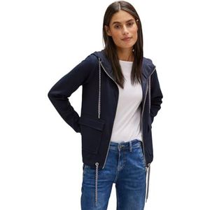 STREET ONE Dames A211961 Sweatjack, Deep Blue, 46, blauw (deep blue), 46