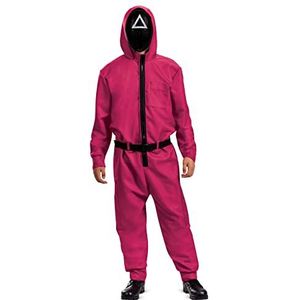 Squid Game Guard kostuum voor volwassenen, officieel gelicentieerd door Disguise, comfortabele pasvorm en gedetailleerd ontwerp, volwassenen S/M