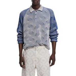 Desigual - Trui - Smoky Blue / Kobaltblauw - Knitwear - Lange Mouw