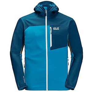 Jack Wolfskin, Eagle Peak Ii Softshell, Winddicht Softshell-Jack, Juweel, Xl, Mens