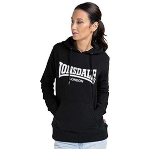 Lonsdale FLOOKBURGH capuchontrui voor dames, zwart, XS