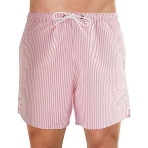 Eminence - Zwemshort voor heren – grote vakantie 5U32 – vissen, pastel roze strepen, M