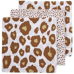 Luiers 3-pack Cheetah/Panther - Camel - 70x70cm