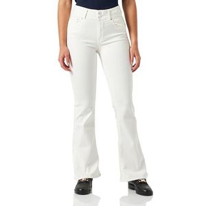 Replay Dames NEWLUZ Flare Jeans, 100 Natural White, 2430, 100 Naturel Wit, 24W x 30L
