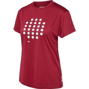 hummel Hmlcourt T-shirt voor dames, peddeltennis met Beecool-technologie