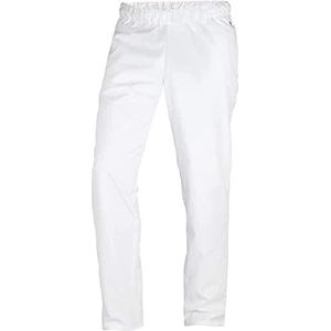BP 1645-485-21-3XLl Uniseks broek, met elastiek in de taille, 215,00 g/m² stofmix, wit, 3XL