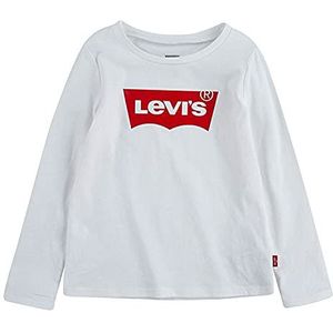 Levi's Kids T-shirt voor meisjes. - wit - 44
