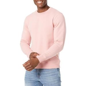 Amazon Essentials Men's Fleecetrui met ronde hals (verkrijgbaar in grote en lange maten), Roze, XS