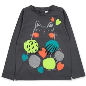 Tuc Tuc T-shirt voor meisjes, Grijs, 6 Maanden