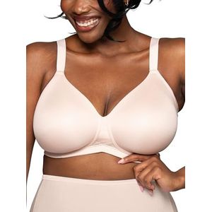 Vanity Fair Draadloze beha met volledig figuur, verlengde zij- en ruggladmaking, licht gevoerde cups tot DDD, Kwarts, 90F