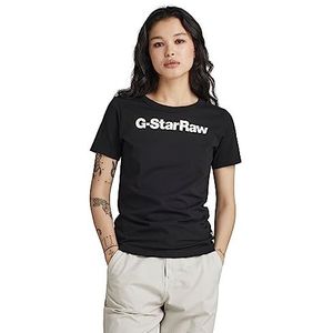 G-STAR RAW Dames GS gr Slim r T Wm T-shirt, zwart (dk Black D23942-336-6484), L, zwart (Dk Black D23942-336-6484), L