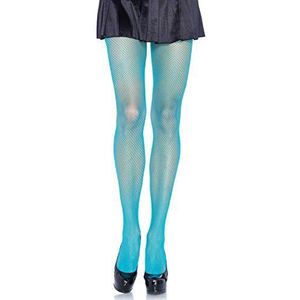 Leg Avenue - Nylon Visnet Panty - Neon Blauw
