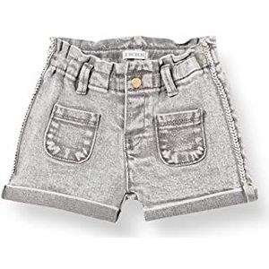 IKKS Junior Shorts Denim grijs gevlochten met pailletten XU26010.94, Light Grey, 3 maanden baby meisje