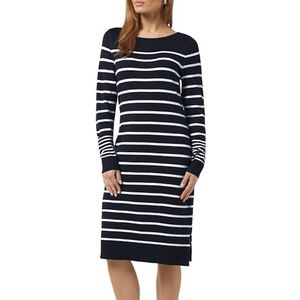 COMMA Gebreide jurk  marine / wit