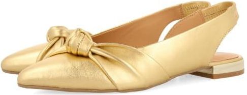 Gioseppo - Iballe - Ballerina's - Goud - Leren Slingback met Knoopdetail
