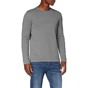 ONLY & SONS Gebreide trui voor mannen, normale pasvorm, ronde hals, pullover, Medium grijs (grey melange), S