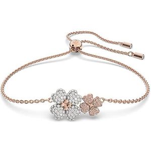 Swarovski Latisha armband, Bloem, Meerkleurig, Roségoudkleurige toplaag