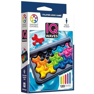 SmartGames IQ Waves | Spellen voor kinderen 6 jaar | Leerspellen 6 jaar | Bordspellen voor kinderen vanaf 6 jaar | Kinderpuzzel en puzzels voor volwassenen