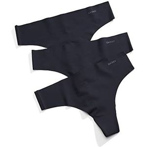 DNKY Women's Litewear Cut Anywhere Thong, Black, Medium