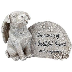 Design Toscano Hondenfiguur ""Forever in Our Hearts"", grijs, 6,5 x 15 x 10 cm, QL593931