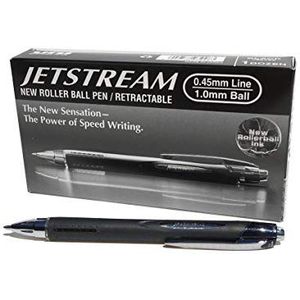 Uni-Ball SXN-210 Jetstream RT intrekbare rollerball pen zwarte inkt - Pack van 12