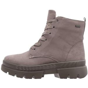 ARA - Enkellaarsje - Donkerbeige - Leer en Suède - Blokhak