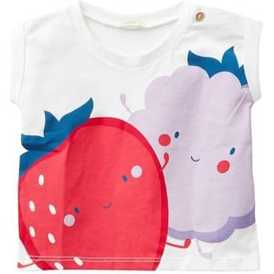 United Colors of Benetton T-shirt voor meisjes, Wit, 62 cm