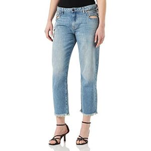 Pinko Softball Slim Denim Slouchy Co Jeans voor dames, Pju_vintage wasmiddel