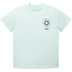 TOM TAILOR T-shirt voor jongens en kinderen met print, 31667 - Light Aqua, 152 cm
