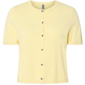 Pcorina - Gebreid Vest - Knus - Ronde Hals - Lange Mouwen - Knoopsluiting