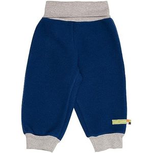 loud + proud Uniseks wollen fleece voor kinderen, GOTS gecertificeerde broek, ultra marine, 104 cm
