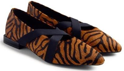 Gioseppo - Milaca - Ballerina's - Dierenprint - Leer - Hakhoogte 1.5 cm